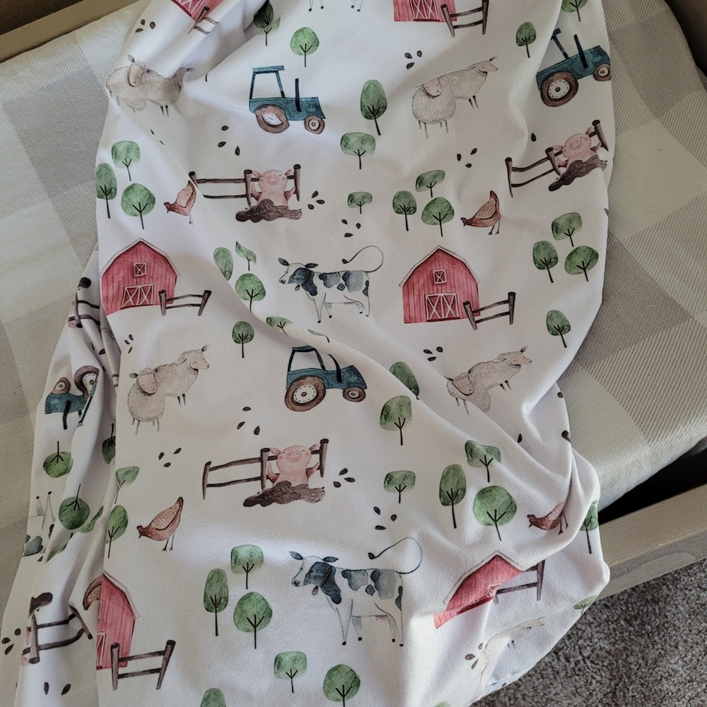 Caden Lane bamboo farm swaddle